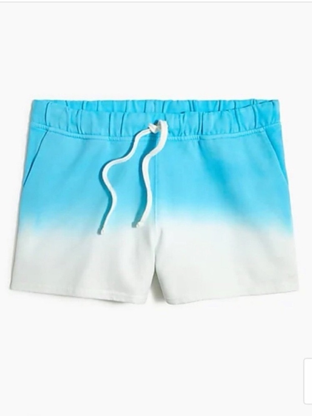 NEW J.Crew Factory Dip Dye Ombre Shorts Blue White XXS - Picture 5 of 8
